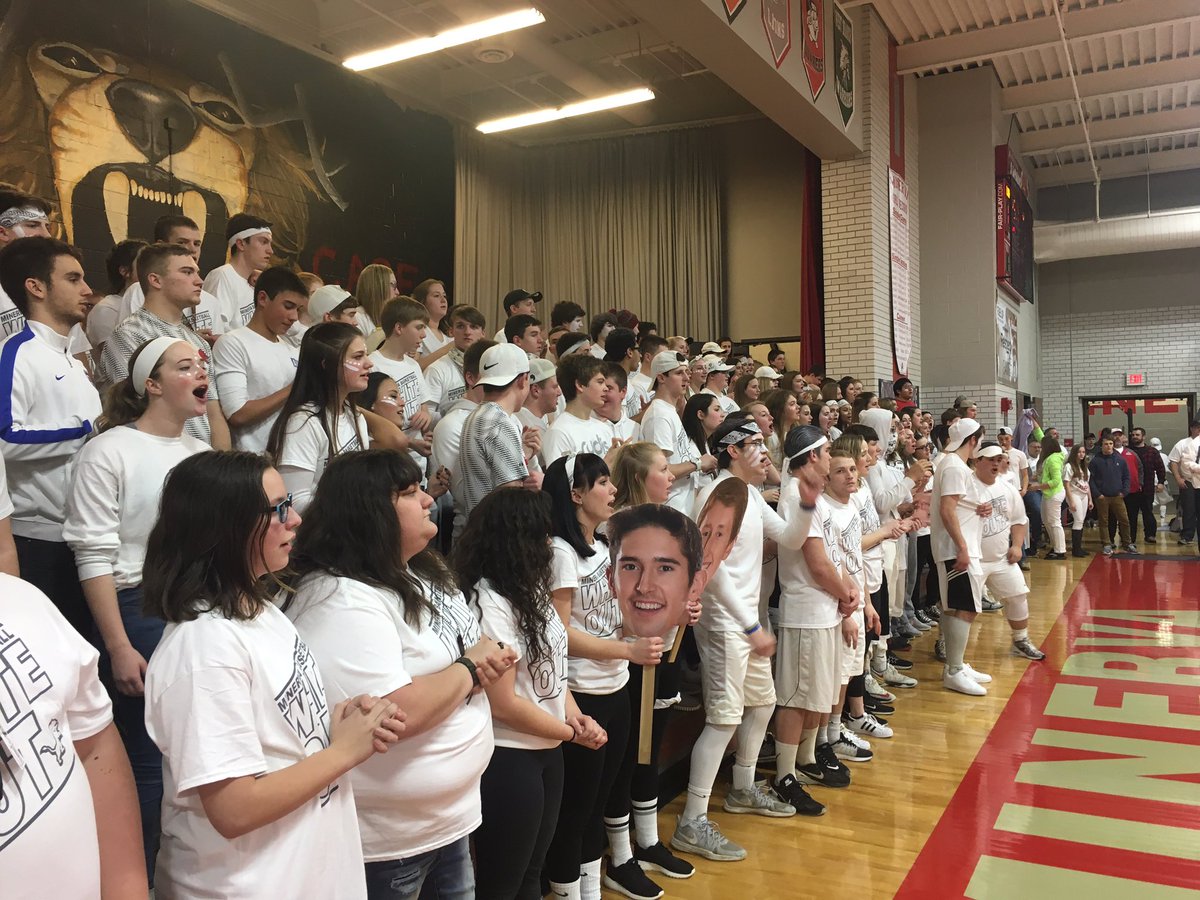 MHSMinervaLions's tweet photo. Bring Home the #GoldenMegaphone 
New record for student section tickets sold 257!! @Jerry_Snodgrass https://t.co/ZnEJXCIrAc