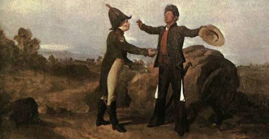 Hace 196 años Guerrero e Iturbide se dieron el "Abrazo de Acatempan", unificando sus fuerzas, y creando al Ejército Trigarante.