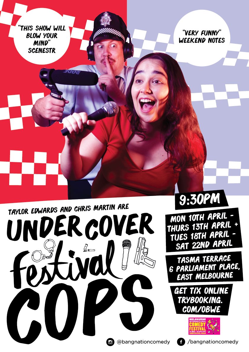 BangNation2016's tweet photo. Our poster is nearly finished!! Come see the show #micf #melbourne #comedy #SketchComedy #standupcomedy #hilarious #festival https://t.co/TaheYSyHc0