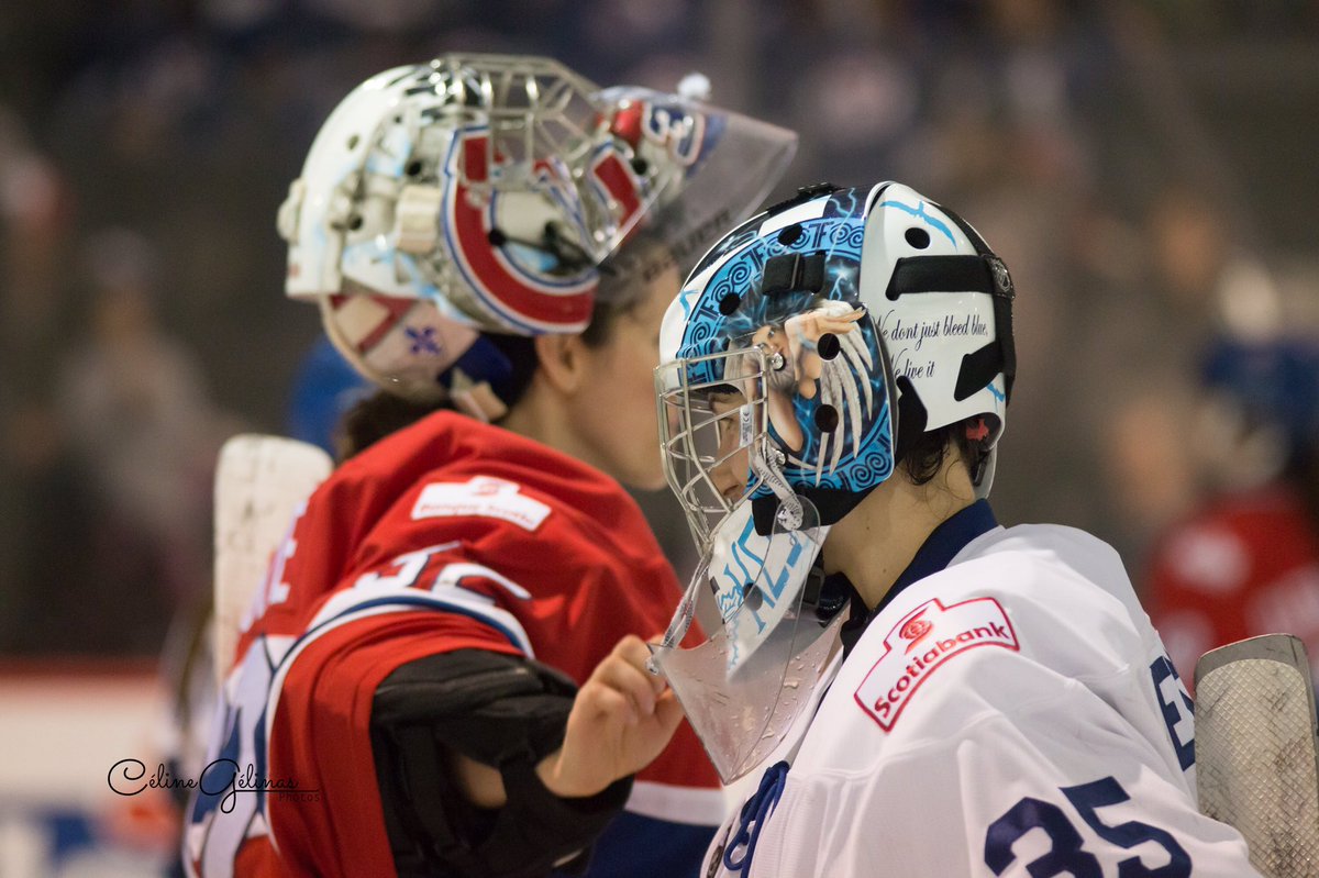 TorontoCWHL's tweet photo. From respected rivals, to teammates.  @ckessler35 &amp; @Labonte32 will mind the net together for #TeamWhite. https://t.co/woD8bNpGvD