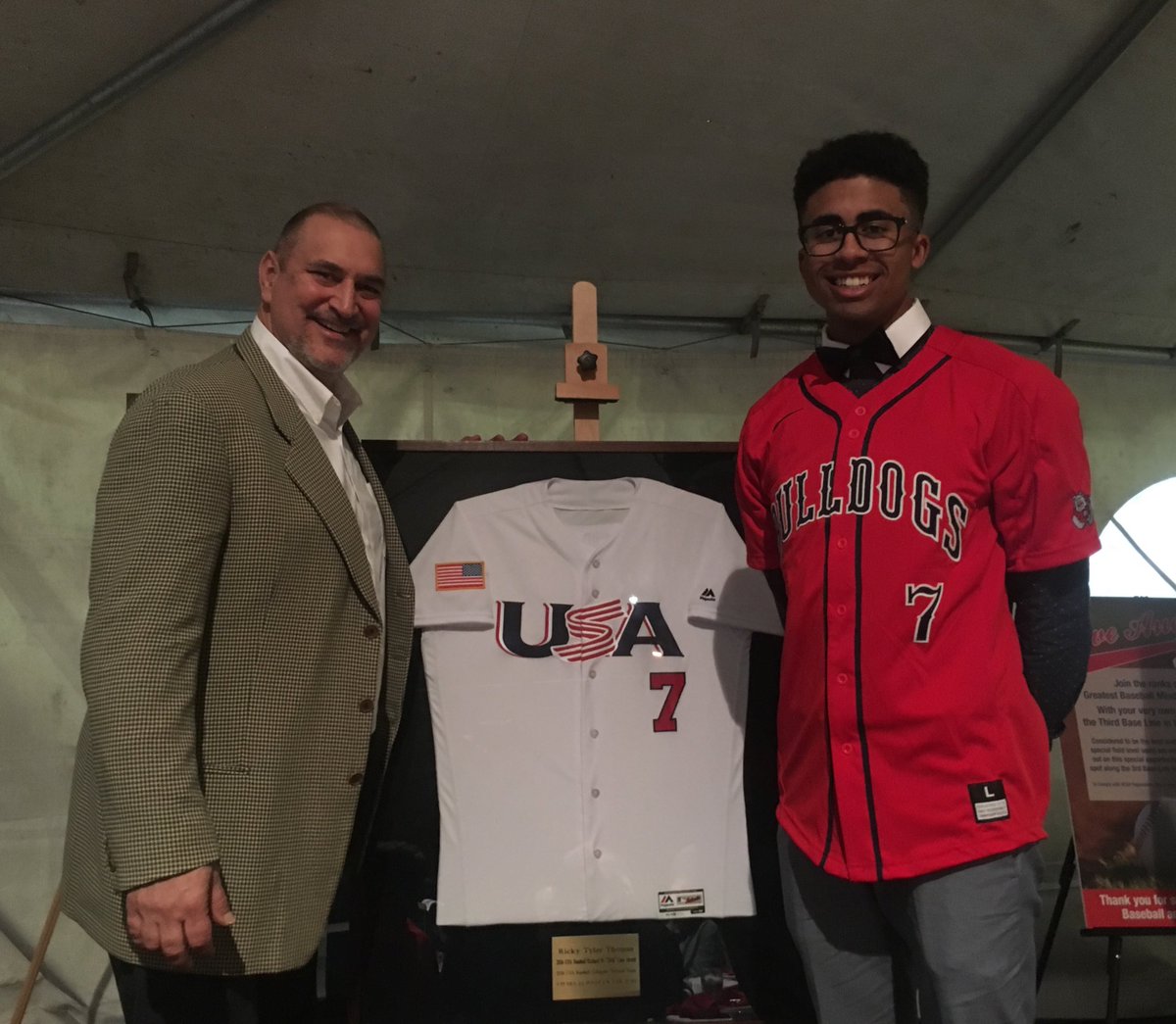 FresnoStateBSB's tweet image. Congrats to Junior LHP Ricky Tyler Thomas for being named the Richard W. "Dick" Case Award winner by @USABaseball! #GoDogs🐾⚾️