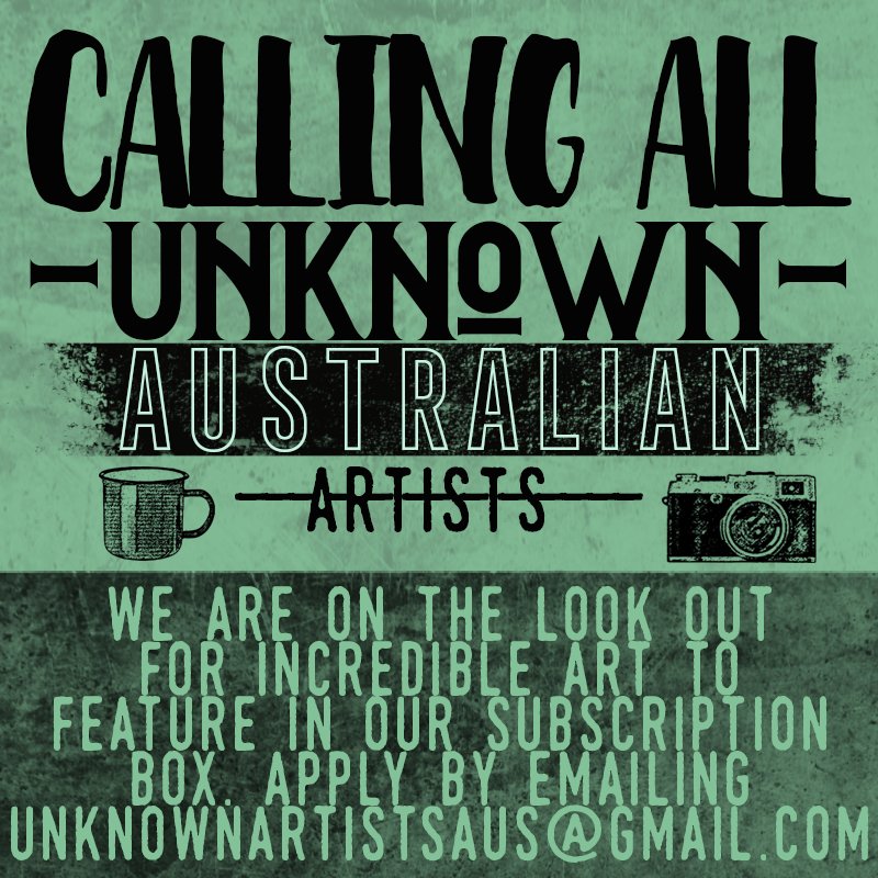 unknownartists3's tweet photo. Share about with all your Australian arty friends! 

https://t.co/pCZT8f6LIs

#Aus #art #music #painting #illustration #poetry #bands https://t.co/gb3iS3rdB9