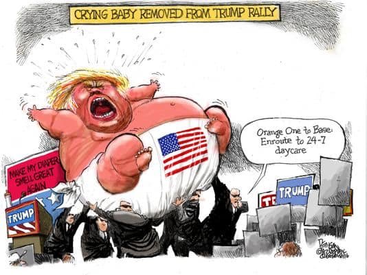 Ricky Davila On Twitter Mostly Every Cartoon I See Depicts Trump The Exact Same A Petulant Child