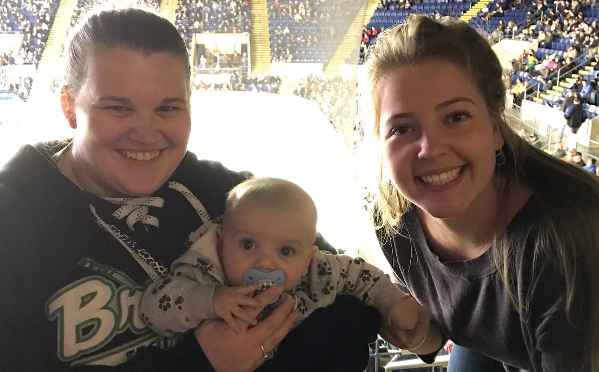 SpiritofSpfld's tweet photo. Cheers from Spirit of Springfield's Nicole, LJ and Emma are all for @thunderbirdsahl! Great family fun! https://t.co/IKW5uOg47b