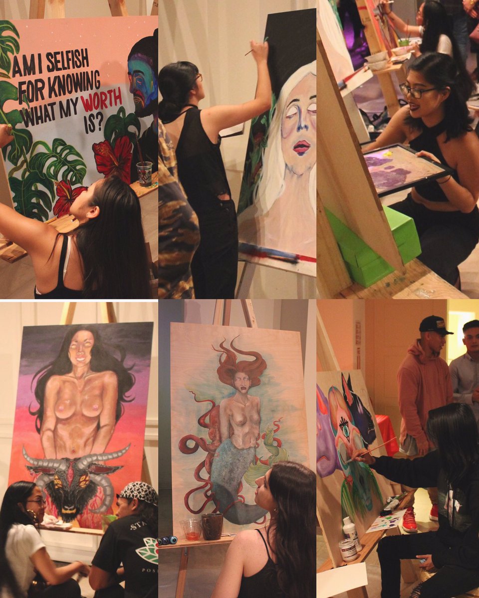 josteppyweppy's tweet photo. ๐ญ๐๐ญ๐FREAKING AMAZING ART WITH THESE AMAZING LADIES, ALONG WITH THOSE TALENTED GIRLIES ON STAGE #baecasso @CSWSTHENATIVE ๐๐ญ๐๐ญ https://t.co/RT5YLVL9nn
