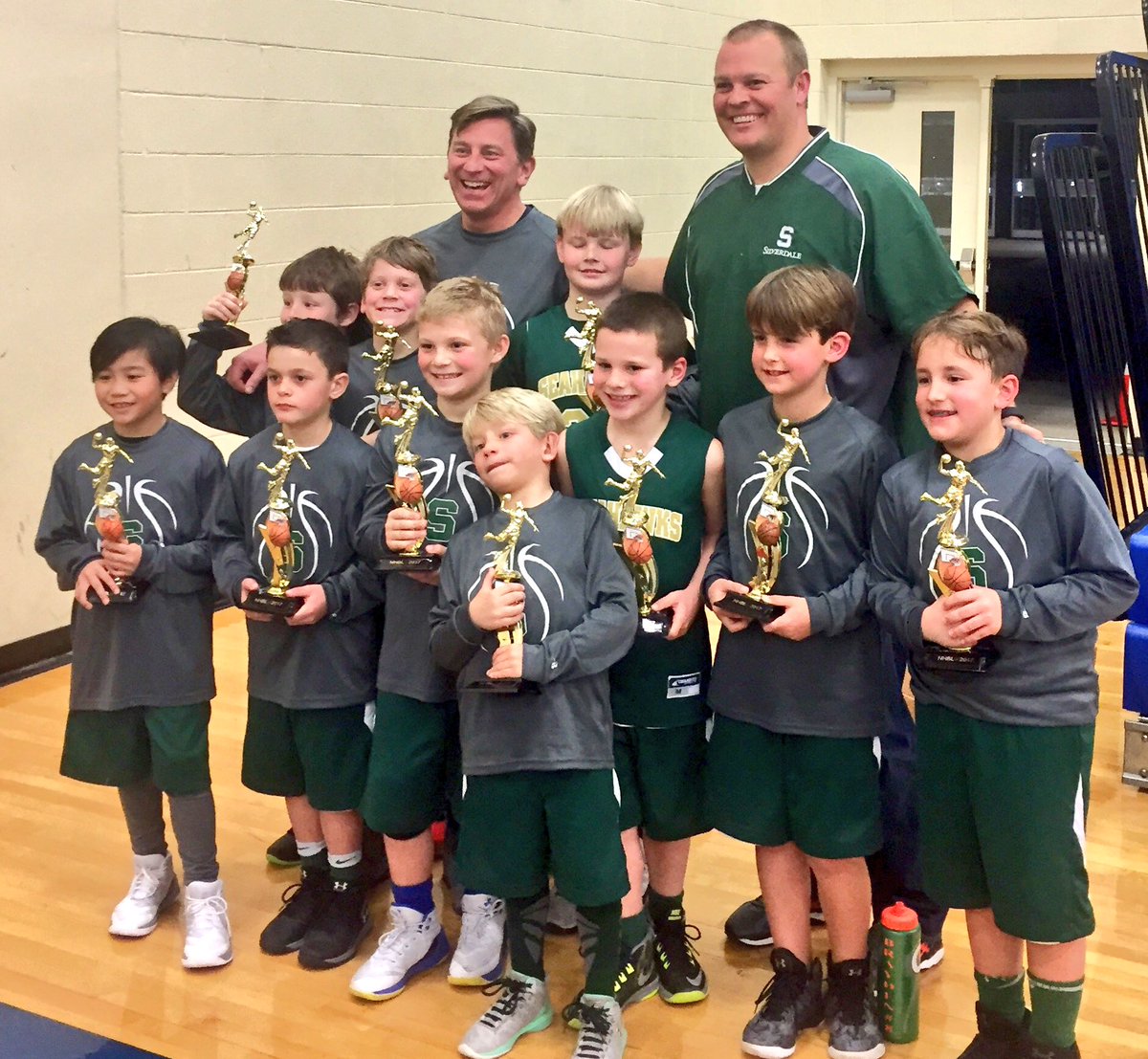 JustinCHolland's tweet photo. SBA 2nd &amp; 3rd graders came in third place in the NHBL regular season &amp; tournament. I loved coaching these little guys. #UntilNxtYear https://t.co/UEmsuEsooi