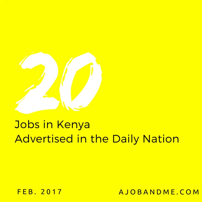 jobs in daily nation newspaper today jobs in daily nation newspaper today