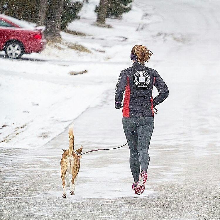 Regram from @kimosbornerodriguez -  1.5km with the puppy and 16km on the treadmill to fini… ift.tt/2kfgceR