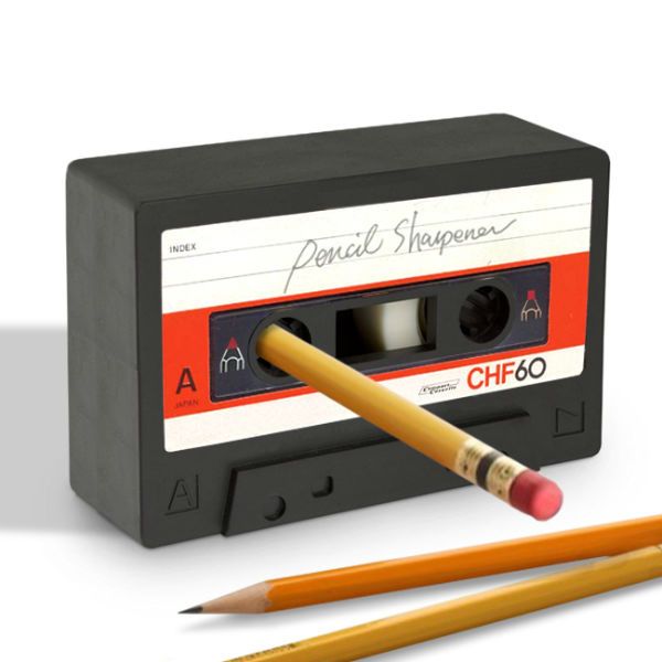 Design テープを巻き取る仕草で削っていく 鉛筆削り カセットテープ型鉛筆けずり Design Studio Goes 1039