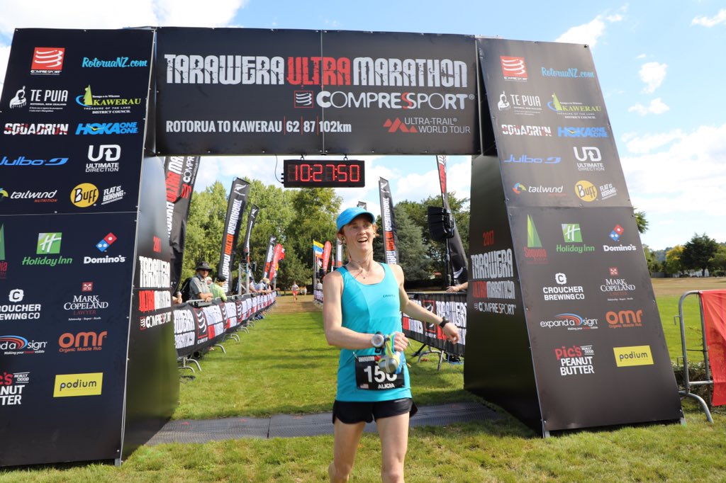 Alicia Hudelson nabs 8th at the 2017 #Tarawera Ultramarathon in 10:27:49.