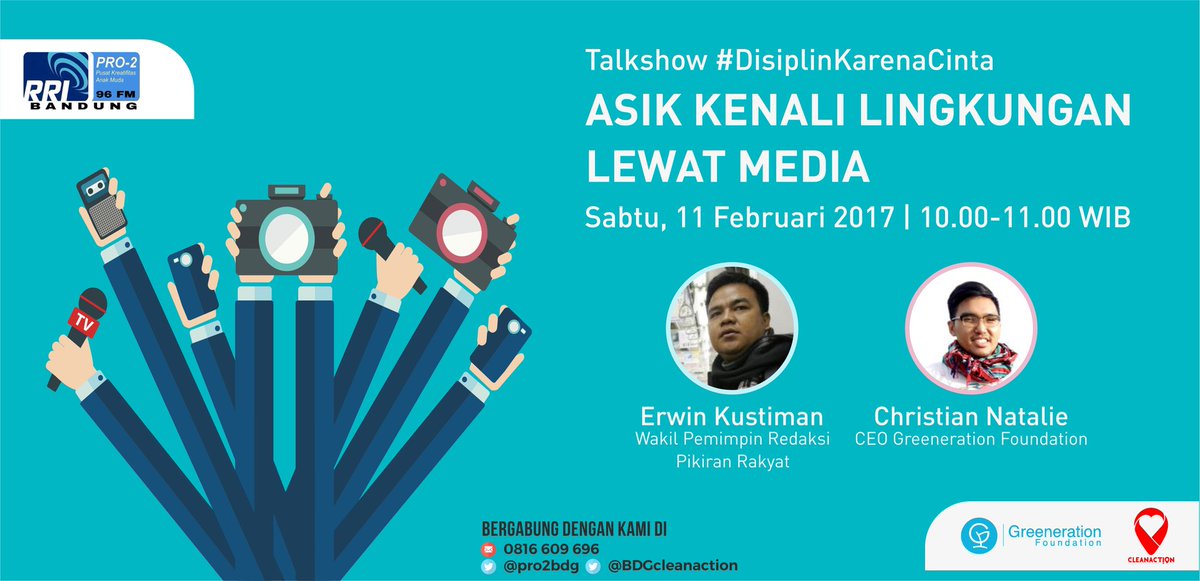 Hari gini pastinya semua pada terpapar media dongg,, tapi tetep gunain dgn bijak ya tweeps, mari simak and share #GenerasiHijauPro2BDG