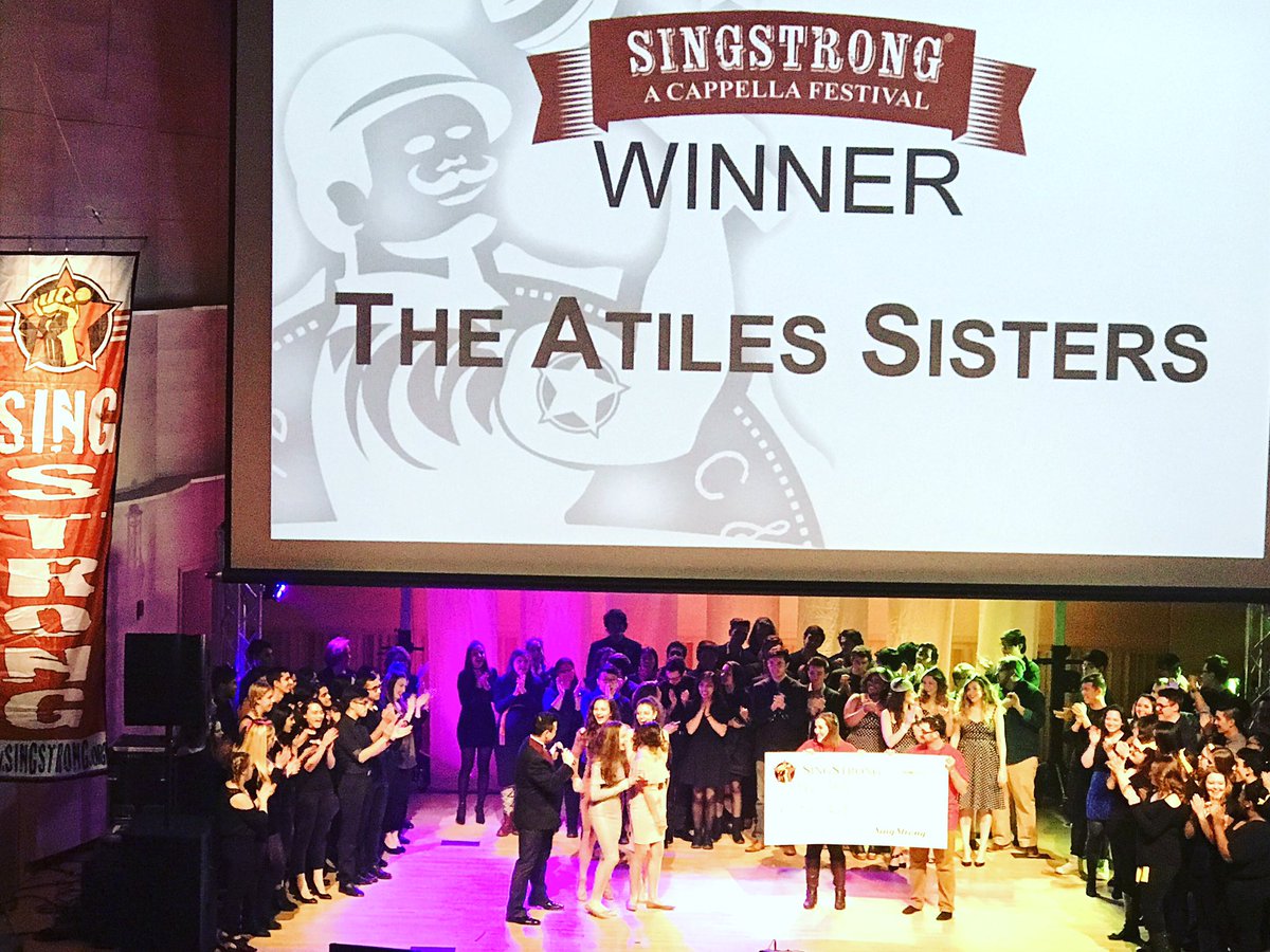 The #AtillesSisters take 1st place @singstrongacappella #acaidol #ssny #winner #winners