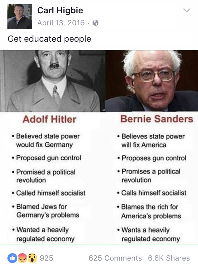 Hitler socialist Bernie Sanders - Israel should be condemned for defending themselves