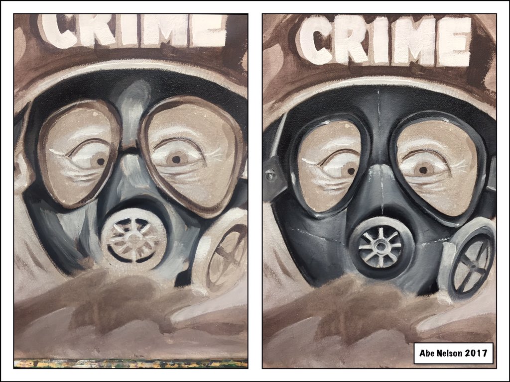 InkwellsStudio's tweet photo. Lil' before/ after blocking in tones and blending them on the dead layer https://t.co/AWBwGmZwul