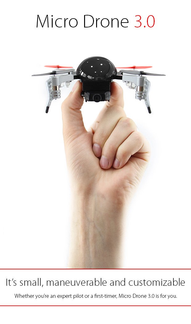 Новый, умный микро дрон с HD камерой, помещается на ладони! indiegogo.com/projects/micro…
