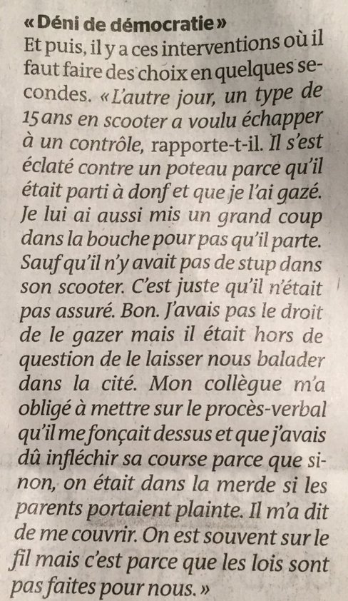 paul_denton's tweet photo. Voilà comment certains policiers interviennent dans des quartiers… Et on s'étonne de la colère des habitants. https://t.co/EKiDvFPtES #Theo https://t.co/cYc7WE9Bfm