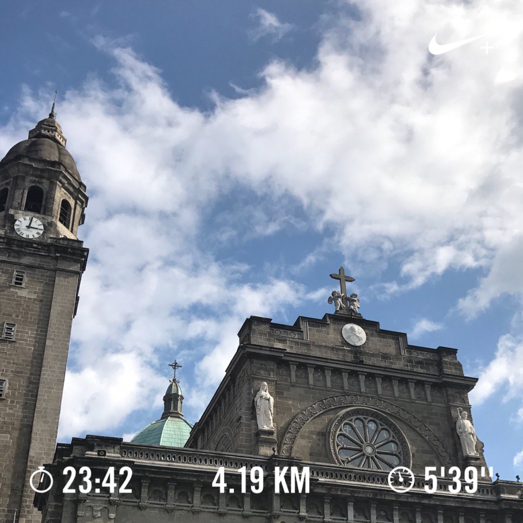 EConlin's tweet photo. Scenic route. Not for speed.
#runconlinsrun #intramurosrun https://t.co/SFpzI6H0UF
