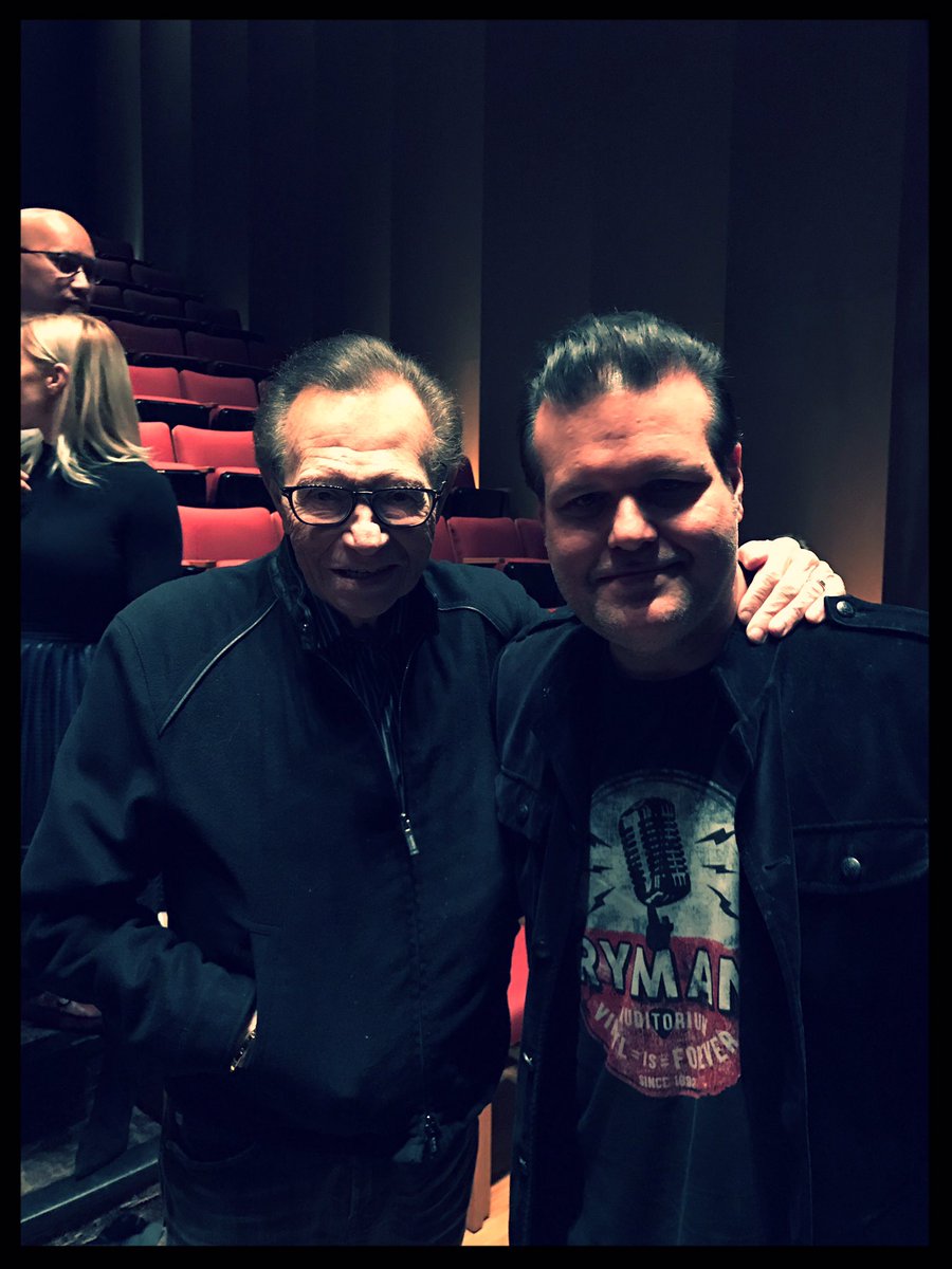 Great to have the great Larry King attend our show last night in Thousand Oaks, CA