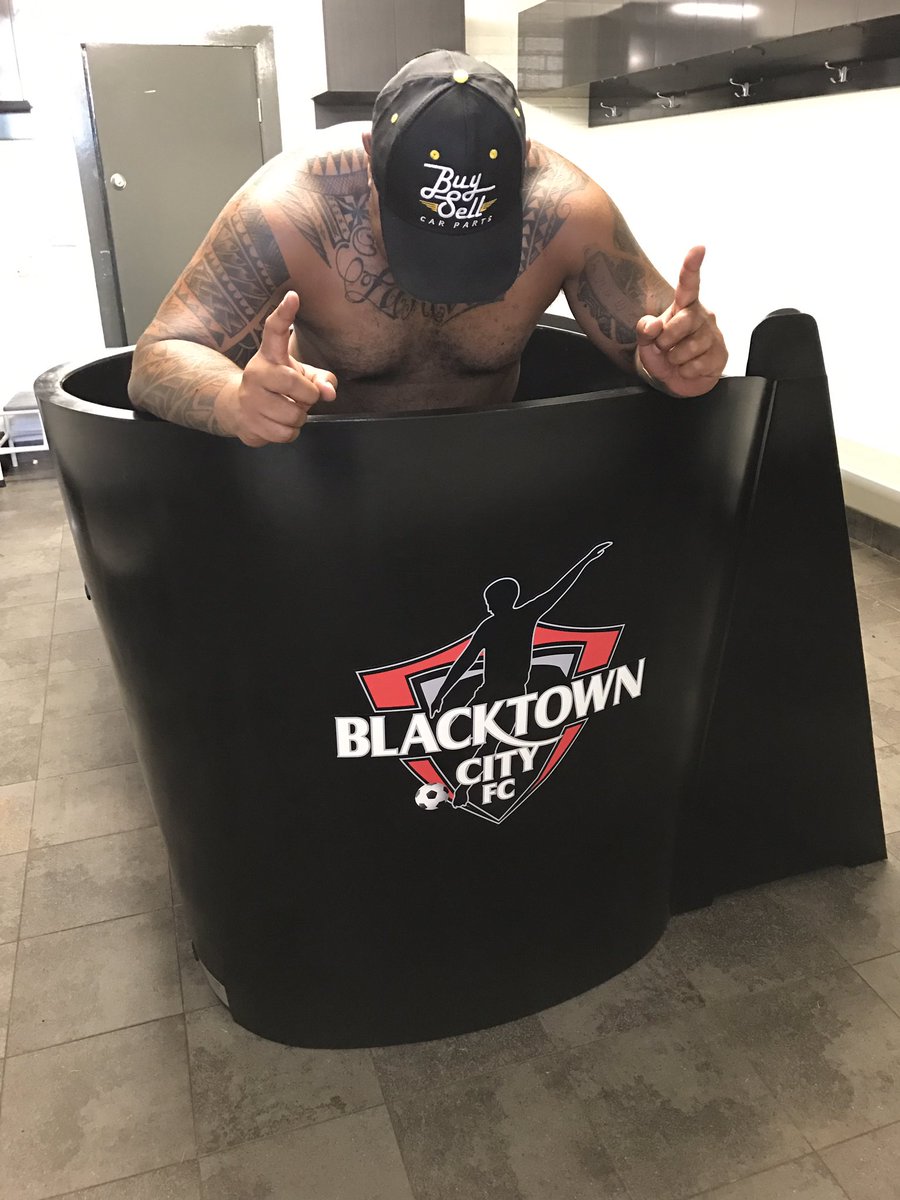 BlacktownCityFC's tweet photo. Ensuring our players get the best recovery post game. #icebath #prideontheline #benthemodel https://t.co/1Rhvi3HBTw