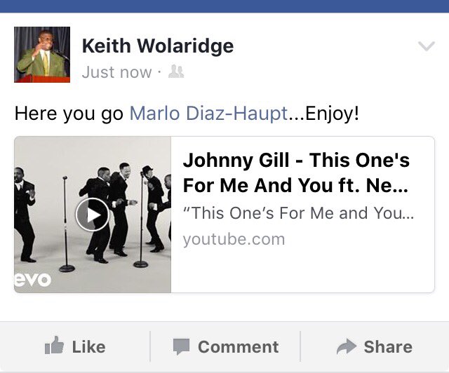 everythingmarlo's tweet photo. You know it's a good night when your friend since you were young'uns sends you a @RealJohnnyGill video on FB. #mercedbears @kcwolaridge https://t.co/xuy6hx9ZIC