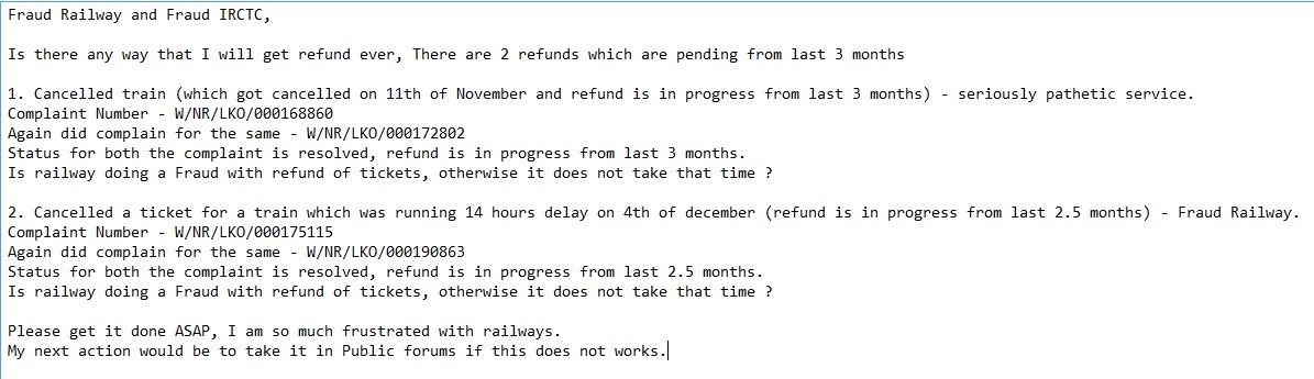 DharamSinghSom's tweet image. @sureshpprabhu @RailMinIndia @PMOIndia @drmlko25 
#PatheticRailways #FraudRailways #FraudIrctc How long I am supposed to wait for refund ???