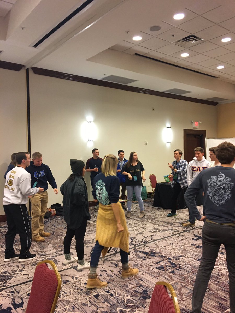 we're out here on the first night of Greek Conference and Joe and Beau just killed the gummy bear game!