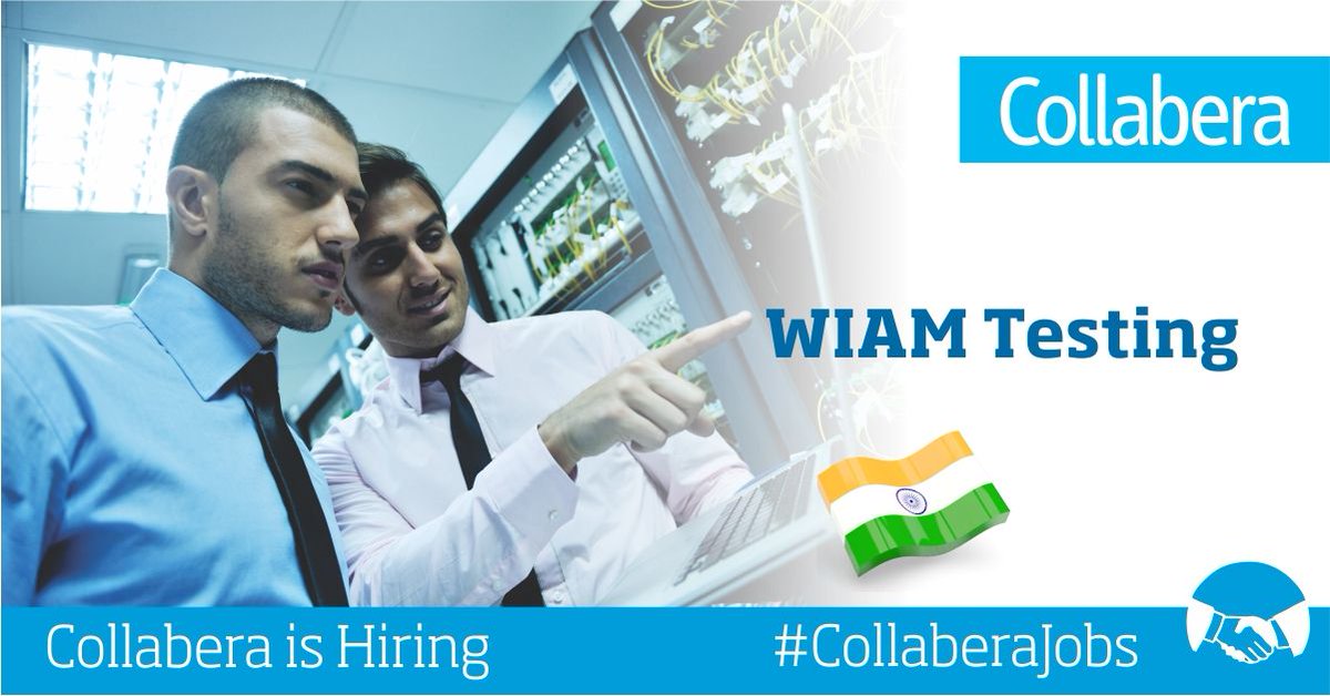 CollaberaCanada's tweet photo. Enrich your career and be a part of a winning team Apply Now for "WIAM Testing" https://t.co/ExofADTOV4 https://t.co/fkLPaVZeuM