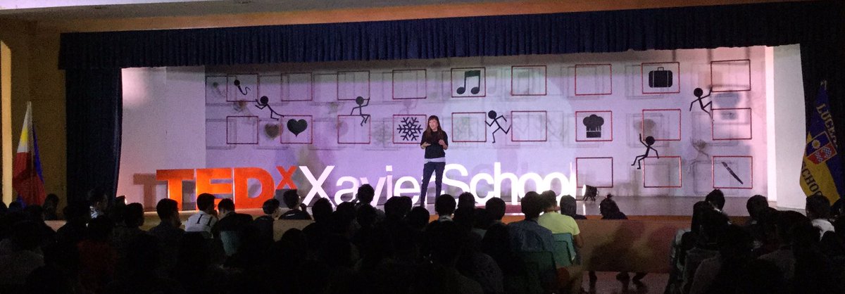 TEDxXS's tweet photo. Our sixth speaker is visual artist and curator Marika Constantino. #TEDxXavierSchool #Spaces2017 https://t.co/d9UqCsTiWx