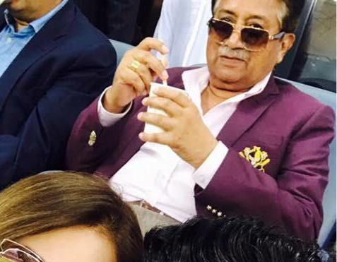 Apml_Aaliyan's tweet photo. Gen. @P_Musharraf boss Watching opening ceremony of PSL at Dubai https://t.co/zh298dBFKp