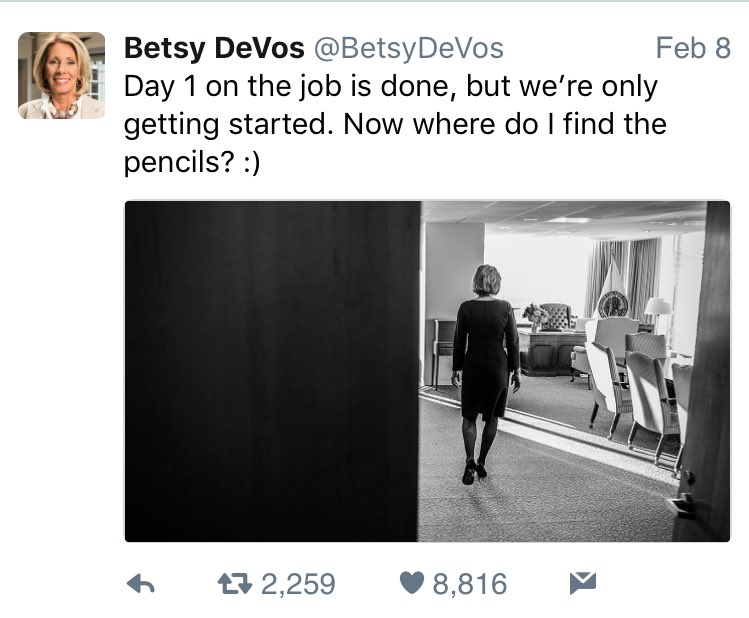 NicoleDeva's tweet image. I'm gonna help you out here Betsy...
Repeat after me "I have to stop by the dollar store after work".
#EducateDeVos