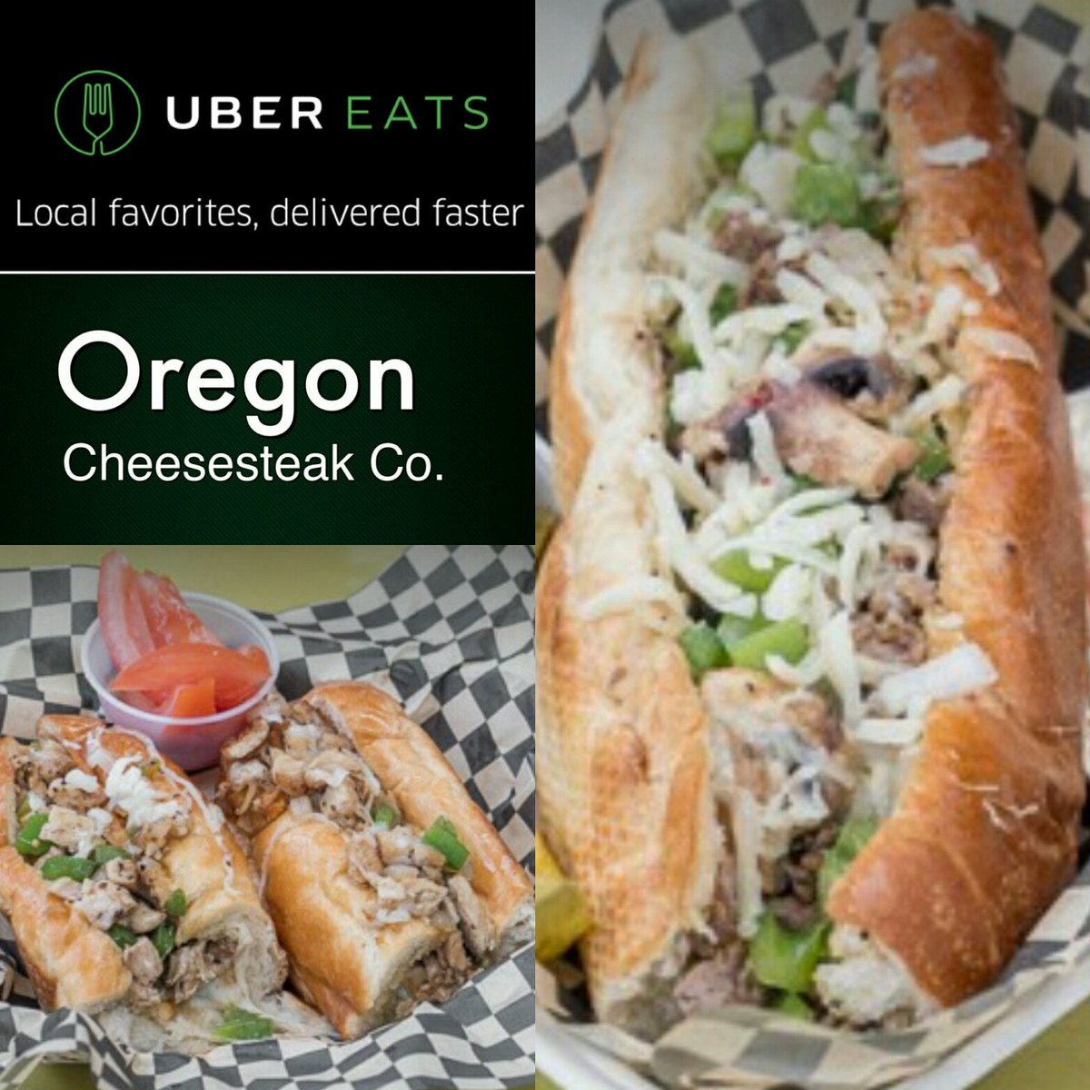 OCheesesteak's tweet photo. Oregon Cheesesteaks Rock!!! 
Have one delivered today! 
#oregoncheesesteaksrock 
#UberEATS 
#oregoncheesesteakco https://t.co/9U2hMJSjjE