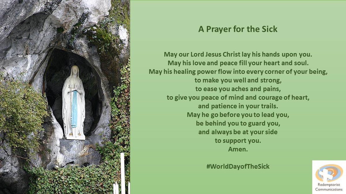 Red Communications (@redcomsireland) on Twitter photo #OurLadyofLourdes #WorldDayfortheSick <a href="/Pontifex/">Pope Leo XIV</a> praying for all who are sick in mind and body. Our Lady of Lourdes pray for us. #OurLadyofLourdes #WorldDayfortheSick <a href="/Pontifex/">Pope Leo XIV</a> praying for all who are sick in mind and body. Our Lady of Lourdes pray for us.