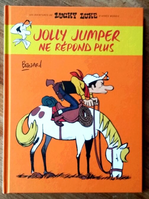#maBDduweekend : "Jolly Jumper ne répond plus" par Bouzard, pour rire très fort tout seul, chez <a href="/LuckyLukeComics/">Lucky Luke</a>  <a href="/EditionsDargaud/">Editions Dargaud</a> #BD