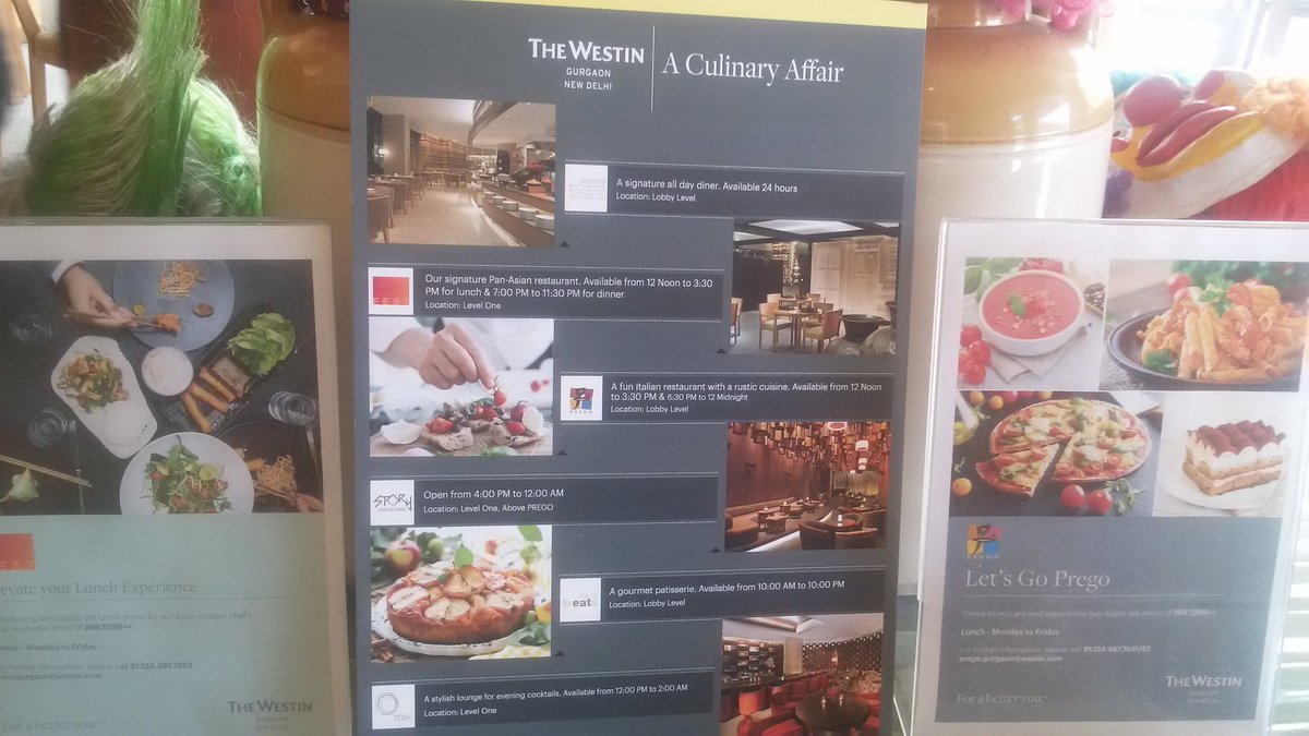 travreviews's tweet photo. #goprego #pregowestin #newitalianchef #westingurgaon Excited to try the latest menu @prego @WestinGurgaonND https://t.co/NKylRsGjRf