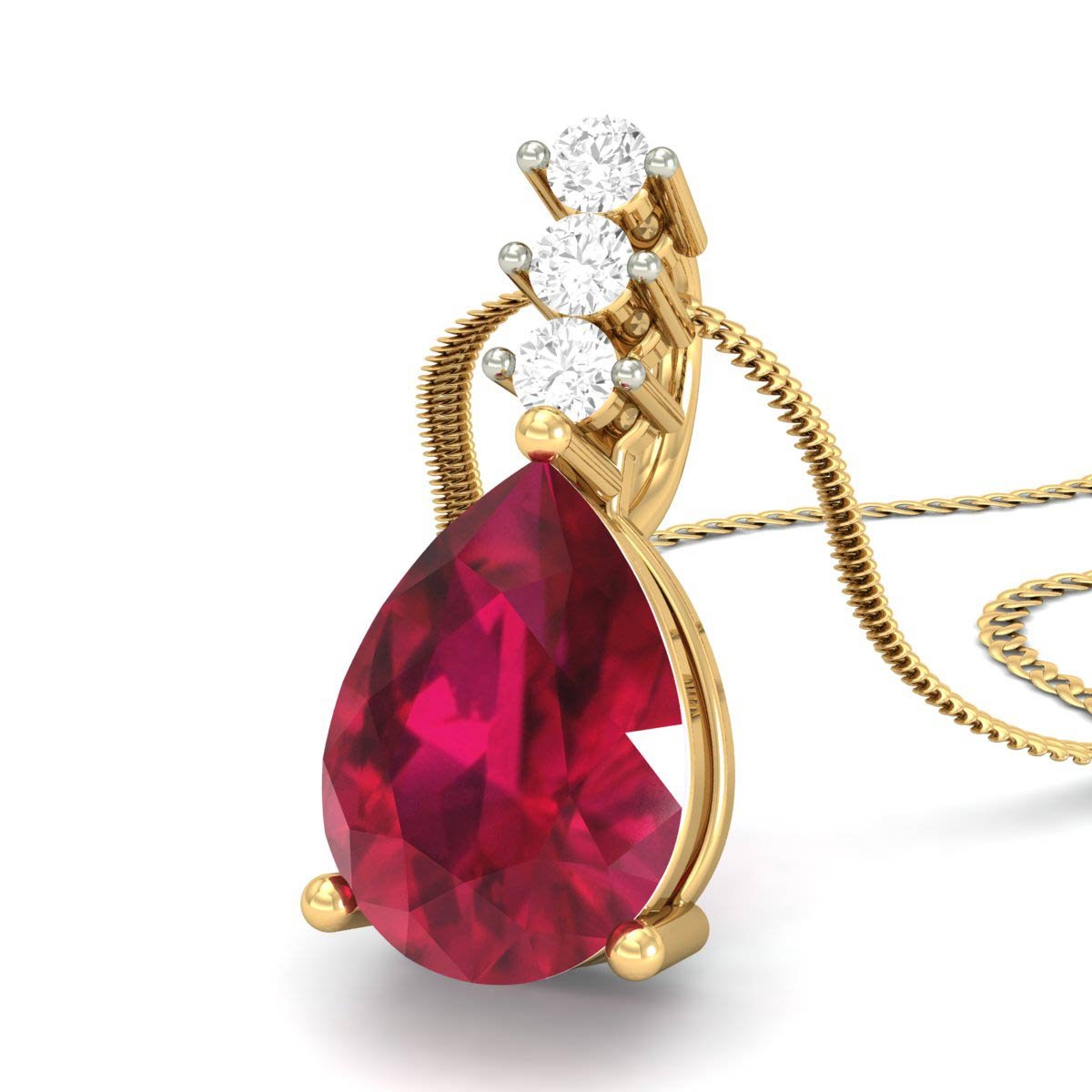 goldnstoneinc's tweet photo. Celebrate the beginning of a #beautiful life together with a #ruby &amp; #diamond #pendant. Buy this in just Rs. 10853/- https://t.co/8CPNjbmUg2 https://t.co/aBmZLMyKmJ