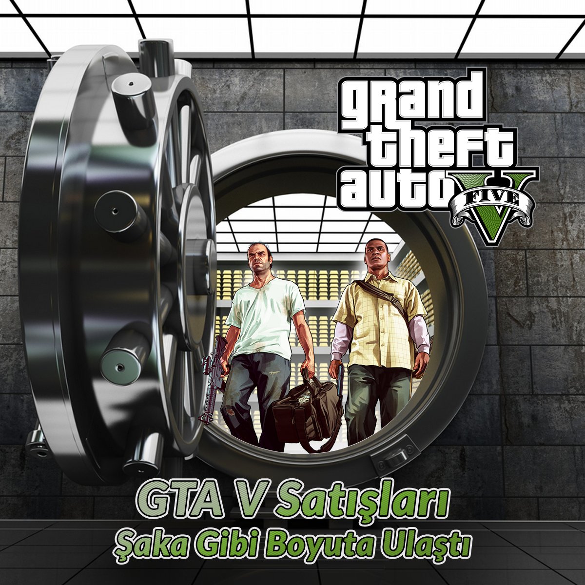 GTA V Satışları şaka gibi boyutlara ulaştı!
► goo.gl/7BpLeV
