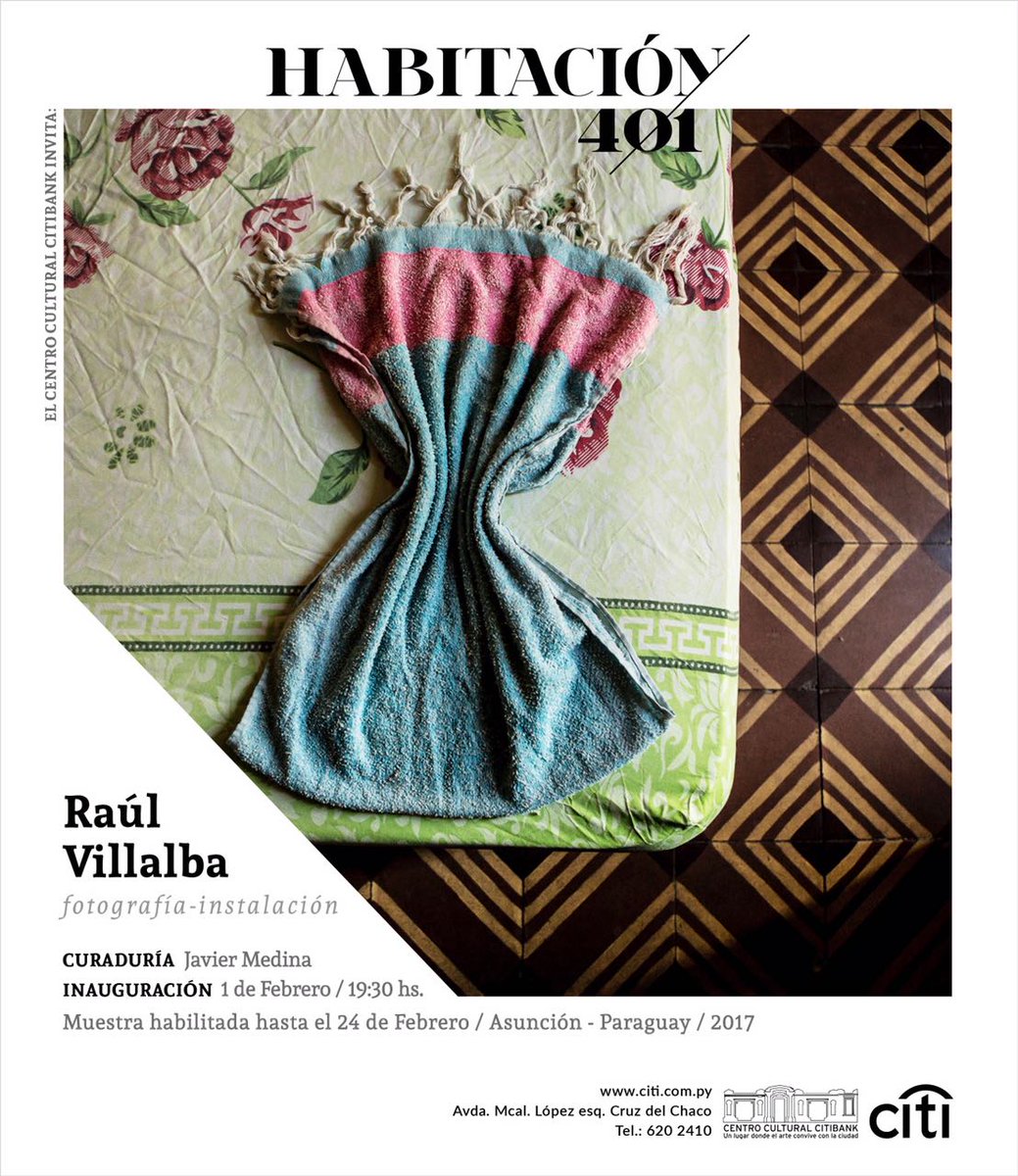 AlfredPajes's tweet photo. Visiten la expo de @yo_raulv "Habitacion 401" #centroculturalcitibank https://t.co/hS93NLO5R5