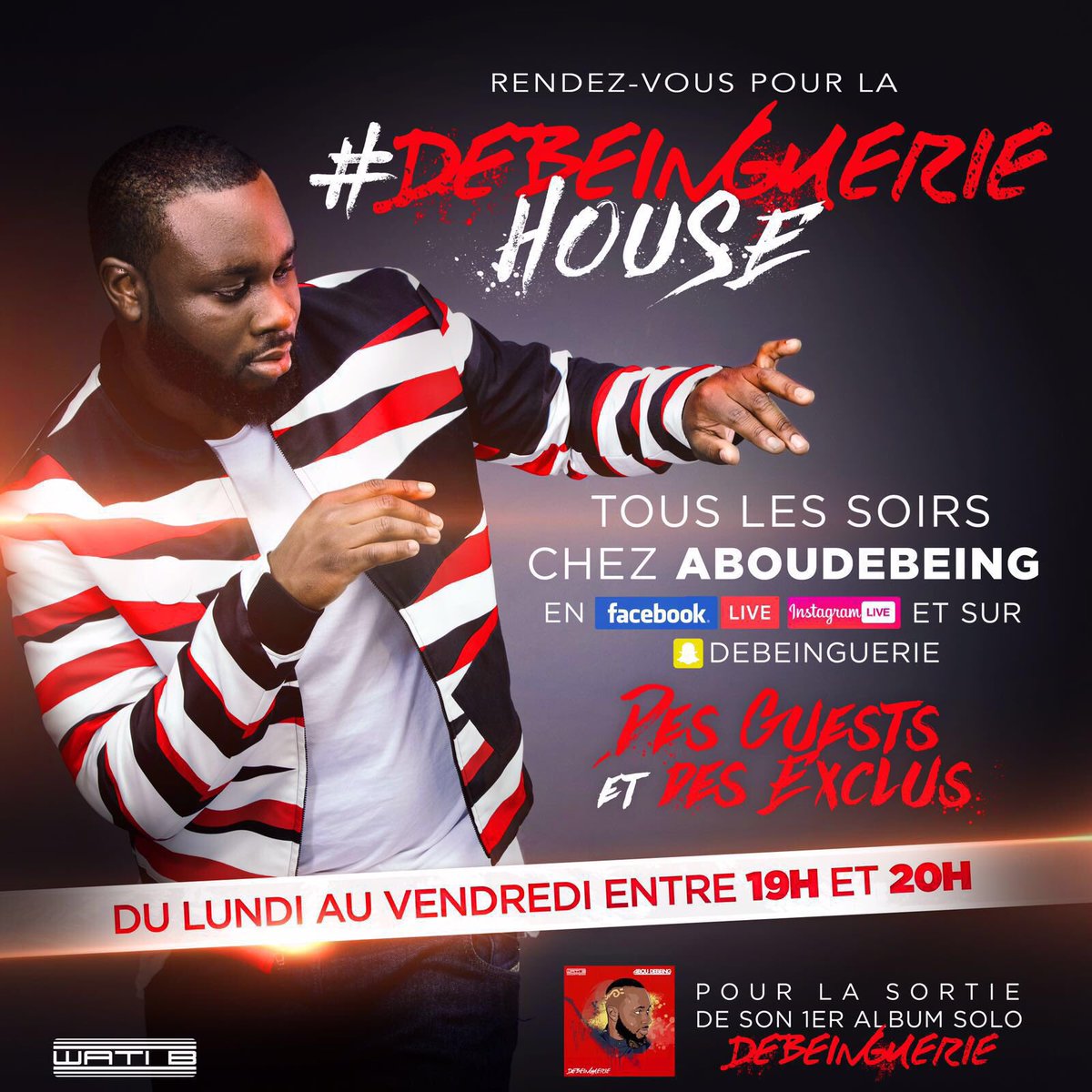 abou2being's tweet photo. Rdv lundi 19h #Debeingueriehouse https://t.co/9MKsARsKQi