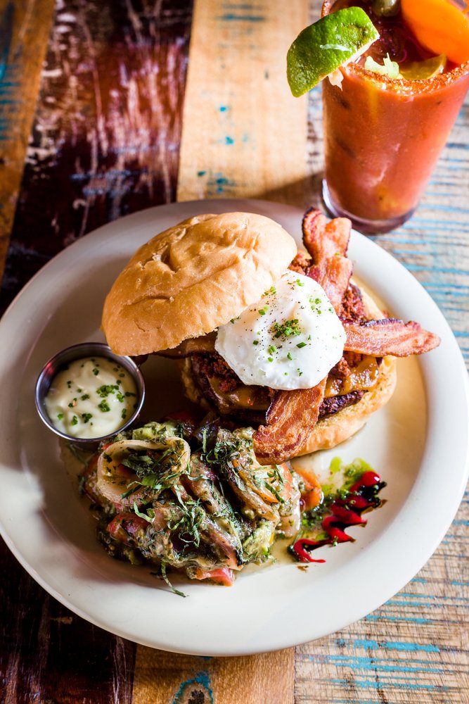 A Hoosier Momma bloody mary in hand is the best start to any weekend! #brunch #BloodyMary #saturdaymorning