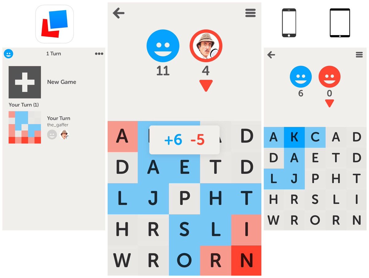 _thedailyapp's tweet photo. Letterpress: Part Scrabble, part Othello… all kinds of fun. https://t.co/8lQOau72iT https://t.co/t3b9cpLsy0