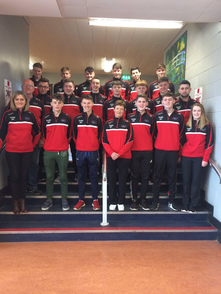 St_Marys_cbs's tweet photo. Very exciting morning here @portlaoisecbs as the ZIP team 2017 head to the airport!safe journey to all the lads and their team leaders!⚫️🔴 https://t.co/GqIX9Xyjoq