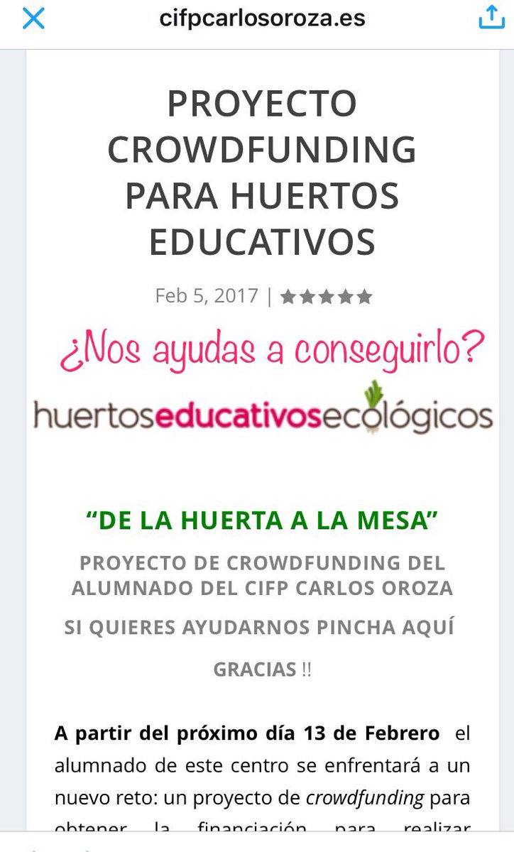 mapereiro's tweet photo. Una mejora para el huerto ecológico del @CarlosOrozaCIFP ¿Nos ayudas a conseguirlo? #crowdfunfing @huertoeducativo https://t.co/121RIDsydB https://t.co/sbE18VS1jE