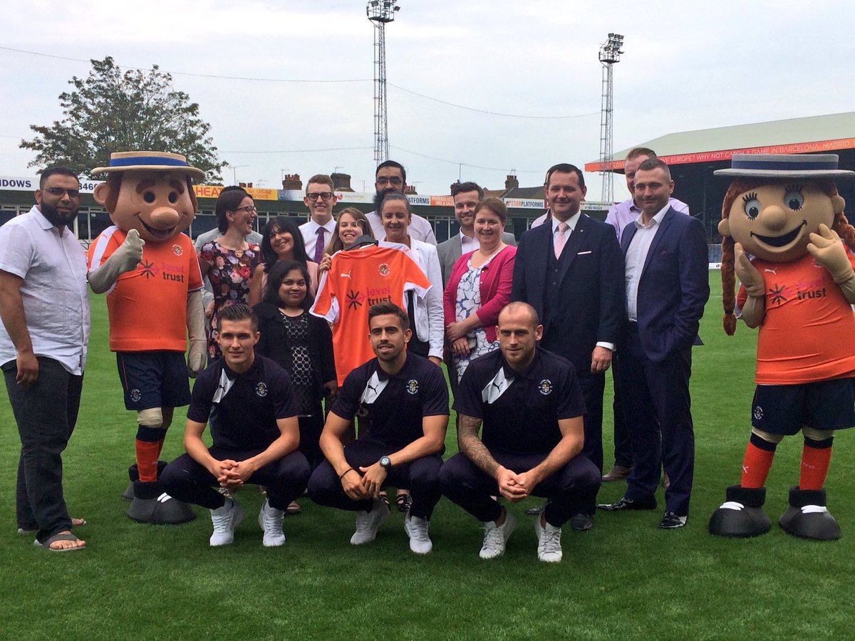 rach_hopkins's tweet photo. @LutonTown @crawleytown @LevelTrust It was a lot warmer when we launched last Summer! #LTFC #charity #leveltrust https://t.co/BgZlOC7Eq3