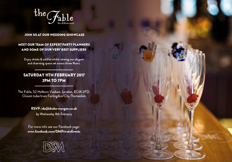 DMPrivateEvents's tweet photo. Showcase day! See you @thefablebar from 2pm ✌ #weddingsupplier #WeddingPlanning #weddingprofs #dmprivateevents #weddingday https://t.co/2Q0zsjFvkd