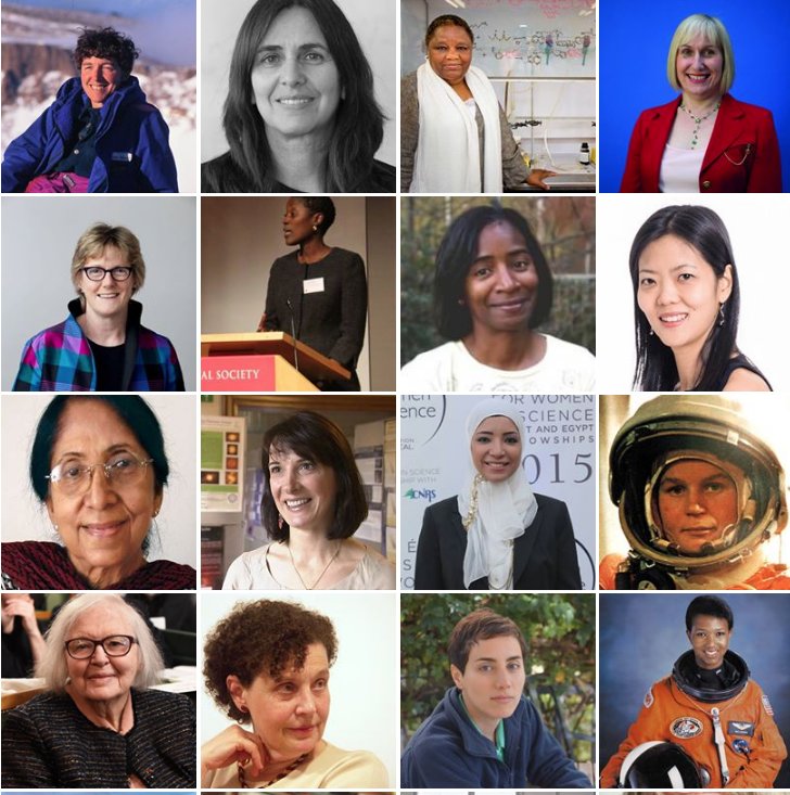 royalsociety's tweet photo. All our #womenscienceday profiles are now up online in a huge gallery collection https://t.co/tSUZbRLJHO  #WomenInSTEM https://t.co/YZJCDYGejV