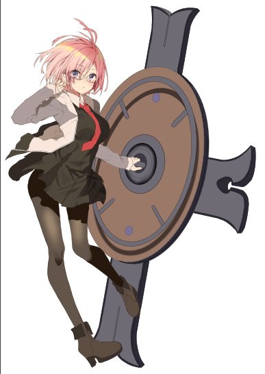 マシュ・キリエライト(Fate) 「マシュ途中(あとでけすかも) 」|はるのいぶき💫のイラスト
