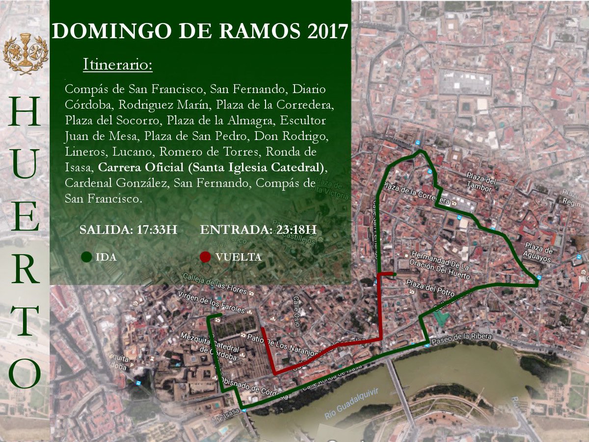 El <a href="/HdadelHuerto/">Hdad. Huerto Córdoba</a> hace oficial su itinerario para el Domingo de Ramos 2017 <a href="/GJHdadelHuerto/">GJ Hdad. del Huerto</a> <a href="/CCrucis/">Córdoba Crucis</a>  <a href="/elcandeleroweb/">El Candelero ©</a> <a href="/CirineoCordoba/">El Cirineo Córdoba</a>