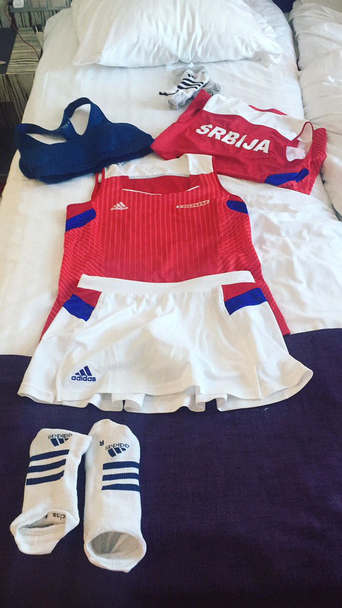 Grateful to @adidastennis for all the present you gave me for my @FedCup matches! ADIDAS YOU ARE THE BEST!