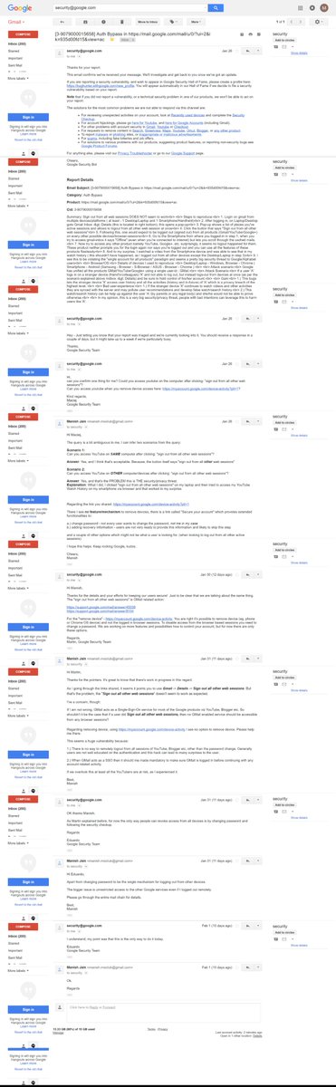 tech_manish's tweet image. @Google @aswineagle #GoogleSecurity #HackersParadise
Authentication hack, unauthorized access to umbrella services @YouTube and @Blogger. 😣😡