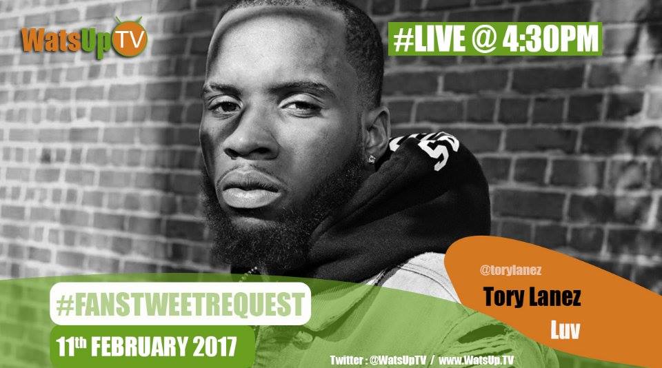 WatsUpTV's tweet photo. #Fanstweetrequest - @ToryLanez LUV 
Tune into @WatsUpTV at 4:30PM today https://t.co/peW3AFBQsV